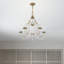 Lustre traditionnel à 5 lumières de style bougie avec détails en cristal Hauppauge-1339537530