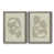 Toile avec cadre gris