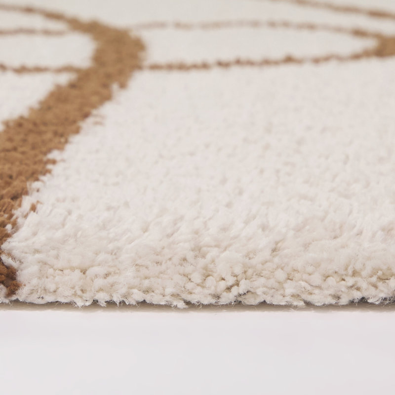 Orran Rust Contemporary Abstract Area Rug, Rectangle 7'10" x 10'