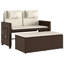 Banc de patio inclinable avec coussins Vidaxl-99049284