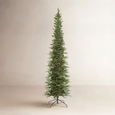 Pencil Fir Artificial Christmas Tree with LED Lights