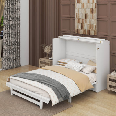 Lit escamotable avec tiroir, ports USB et prises Chavira