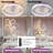 Ceiling Fans with Lights Dimmable LED Embedded Installation of Thin Modern Ceiling Fans(purple)-486043510