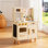 Ensemble de jeu en bois pour enfants, cuisine de jeu avec micro-ondes, évier, four, tableau noir et ensembles de plantes