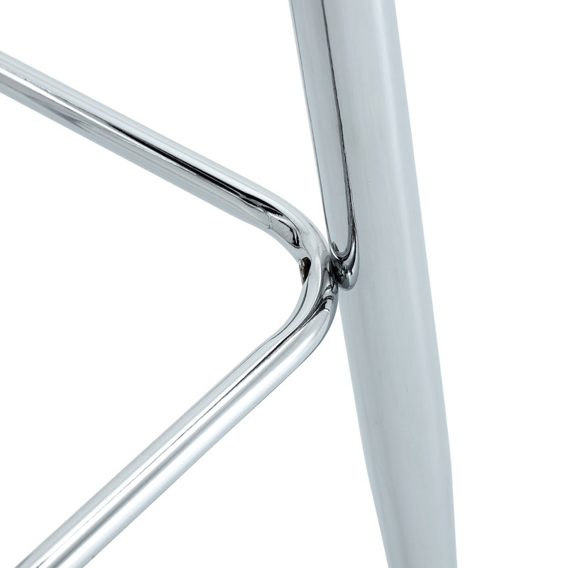 Tabourets de bar 27 po Mid-Century, Blanc