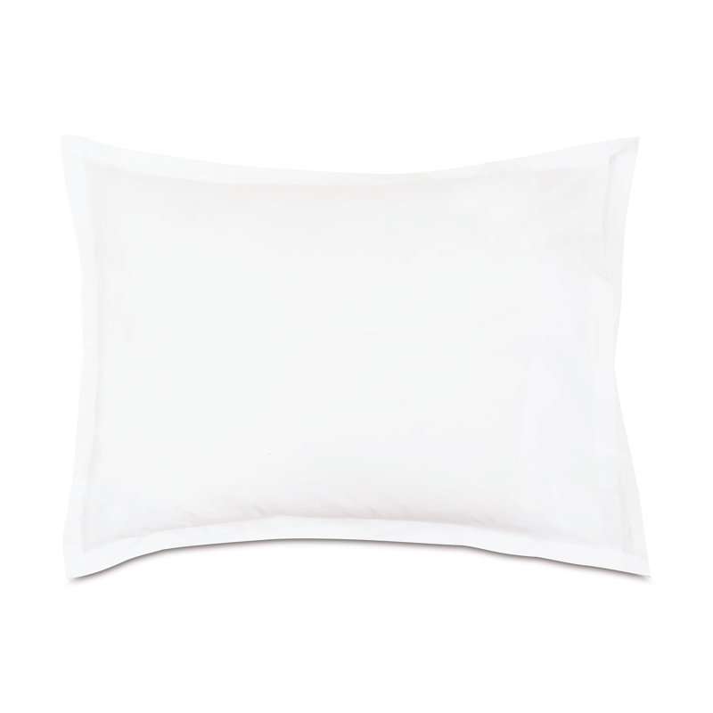 Tessa Cotton Sham Set, White/Brown, Standard, Multi-stripe