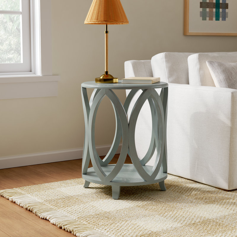 Smithson Solid Wood End Table, Ash Gray