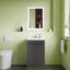 Confesor 500mm Single Bathroom Vanity with Drop In Ceramic Basin-82148747