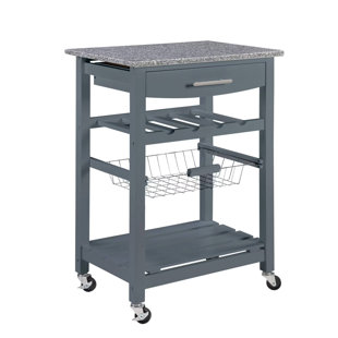 Mobile Rolling Kitchen Island Trolley Serving Cart