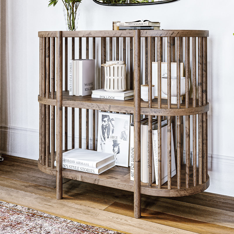 Console en bois massif Boyce H 32 po x l 36 po Boyce, Châtaignier