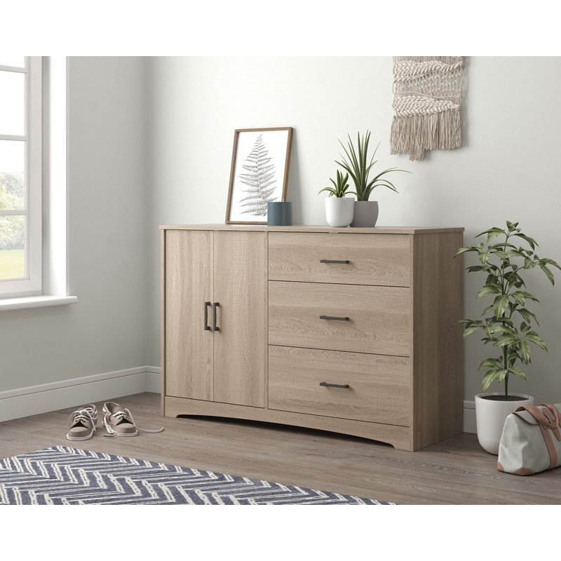 Commode 3 tiroirs Dagenham Nantwich, Noir / brun