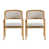 Beige Cushion/Natural Frame