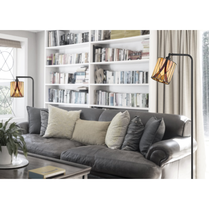 60 Watt Orestes Downbridge Metal Tiffany Floor Lamp
