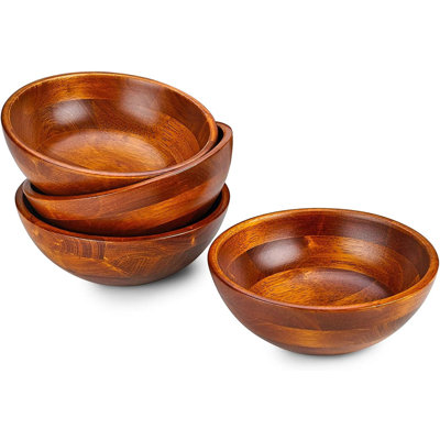 Wooden Bowls, Durable Hardwood Serving Bowl Set