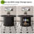 Expandable circular dining table, wooden kitchen table with hidden space from 47.5 inches to 63 inches, space saving dining table that can accommodate 4-8 people, suitable for modern farmhouse dining tables in restaurants and small spaces (black)-616023572