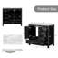 36" Single Bathroom Vanity with Ceramic Top, 5 Drawers and 2 Doors-77101216