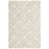 Layers Grey Hand Hooked Wool Rug