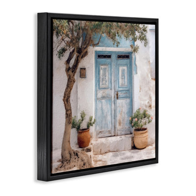 «Tree & Blue Doorway», art mural encadré par RileyB