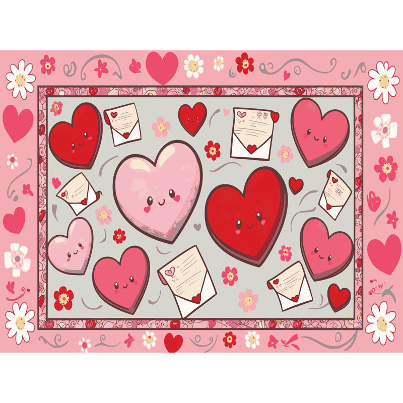 Tapis des fêtes de fin d'année The Holiday Aisle®, Rectangulaire 2 pi x 3 pi