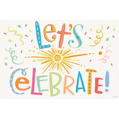 «Lets Celebrate I» sur toile par Anne Tavoletti