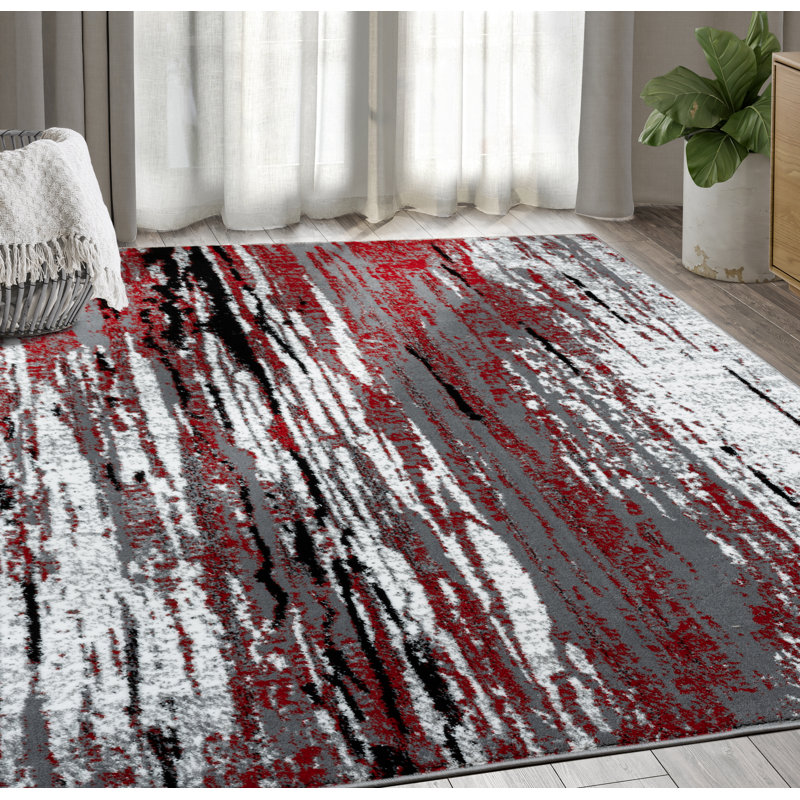 Tapis gris Asier, Rectangle 7 pi 9 po x 10 pi 2 po