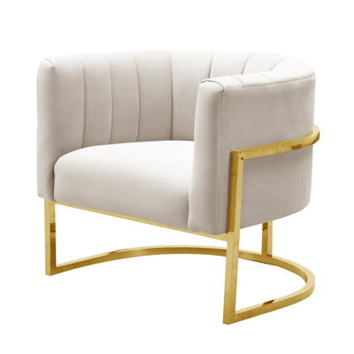 Velvet Barrel Chair