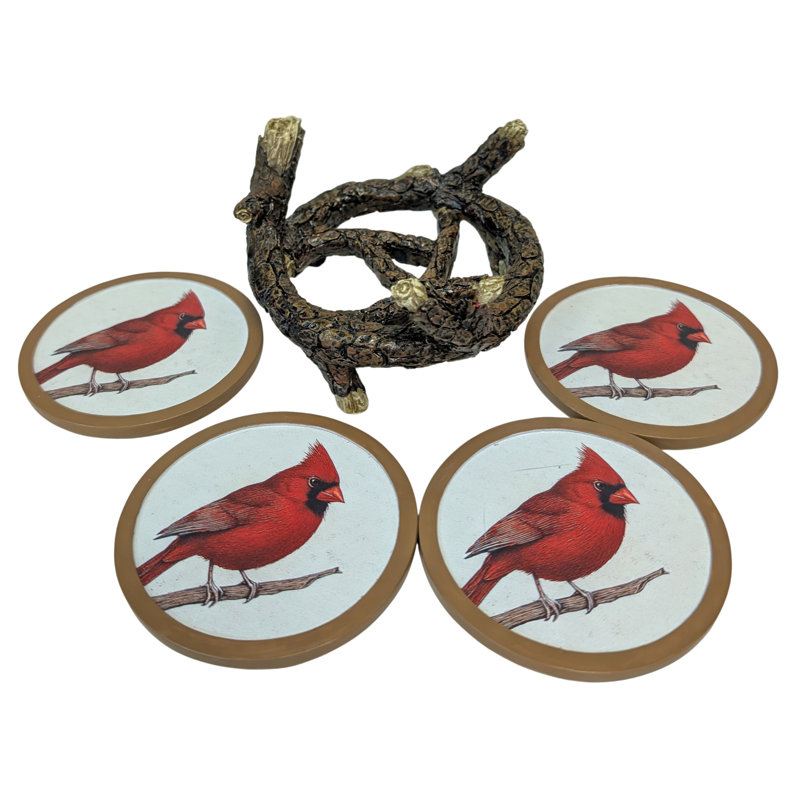 Printed Cardinal Coasters
