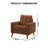 Martini Rust Fabric Upholstered Chair