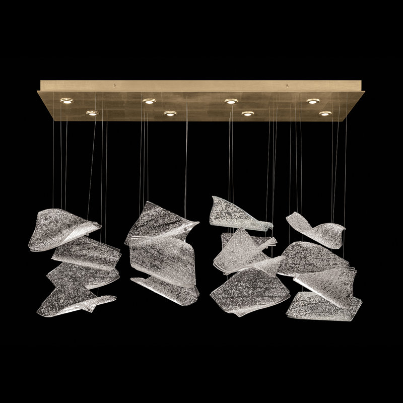 Elevate 8 - Light LED Pendant, Silver, Gold