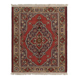 Wool Floral Area Rug in Red/Brown