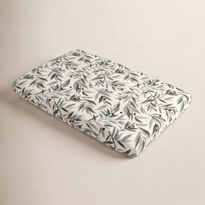 Olive Branches Muslin Mini Crib Sheet