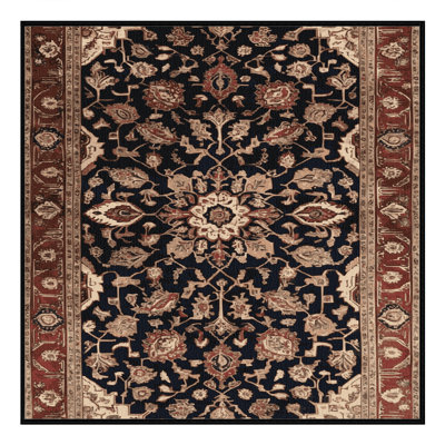 Tapis brun lavable à la machine
