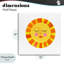 Plaque murale simple, soleil chaud, design par Katherine Herrell Studio