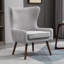 Élégante chaise d'appoint beige 28 po avec design à oreilles confortable-66284855