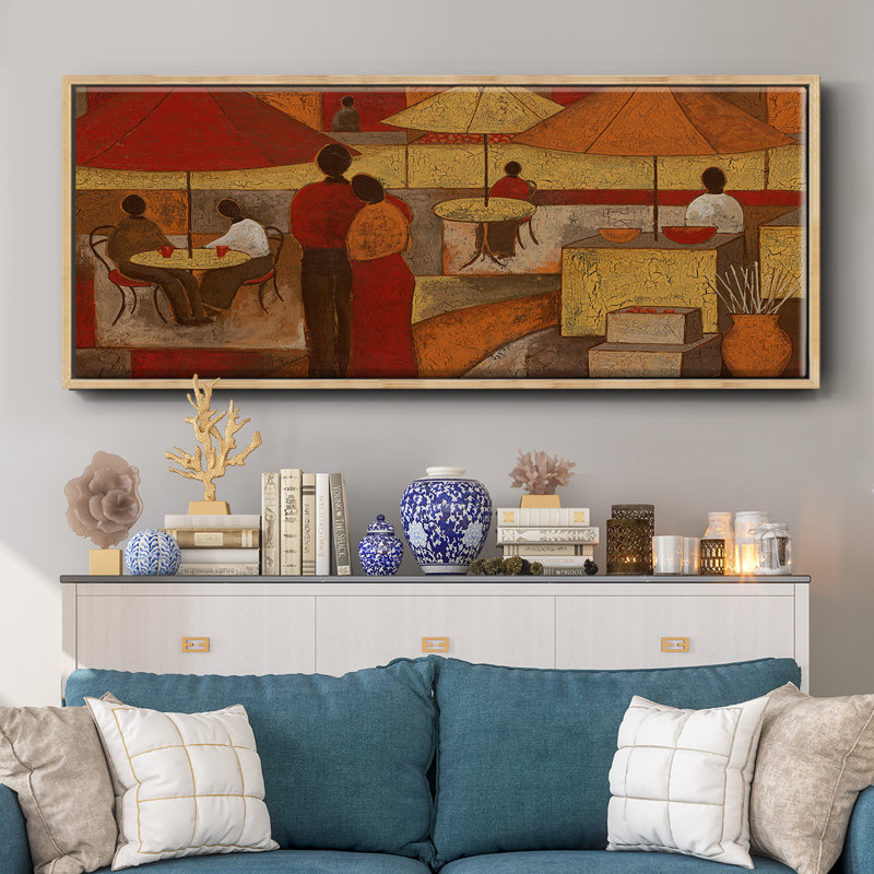 Lasting Memory II- Framed Canvas, H 12 po x l 30 po