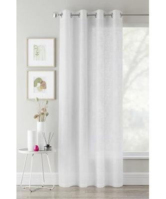 Rojean Polyester Sheer Curtain Single Panel