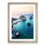 The Rock of Aphrodite Beach in Cyprus in Abstract - Framed Print-55770859-55770862