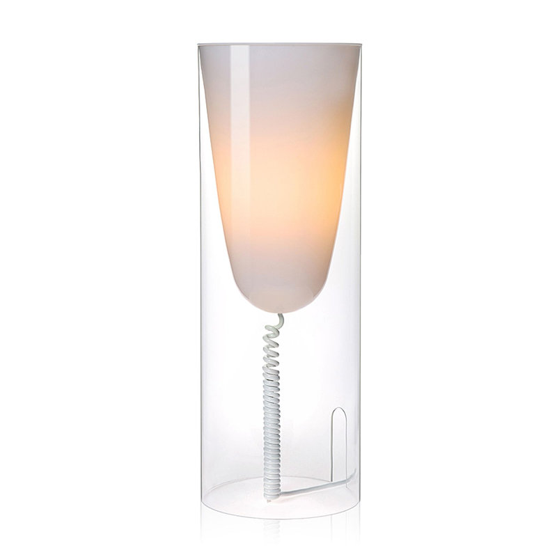 Novelty Lamp, 21.75" H x 15.5" W x 15.5" D, Crystal Clear
