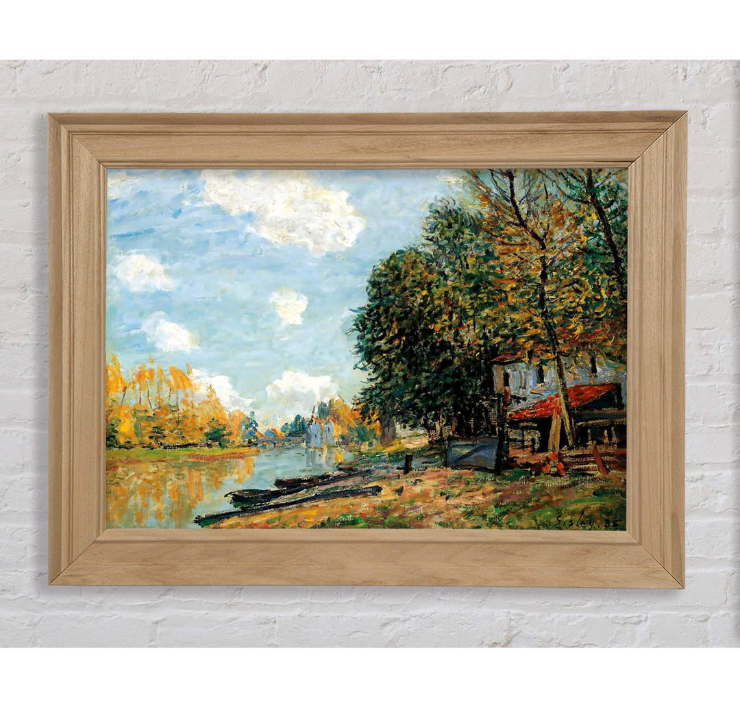 Sisley Moret On The Banks Of The River Loing - Einzelner Bilderrahmen Kunstdrucke