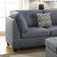 3 pièces Canapé modulaire gris et gris