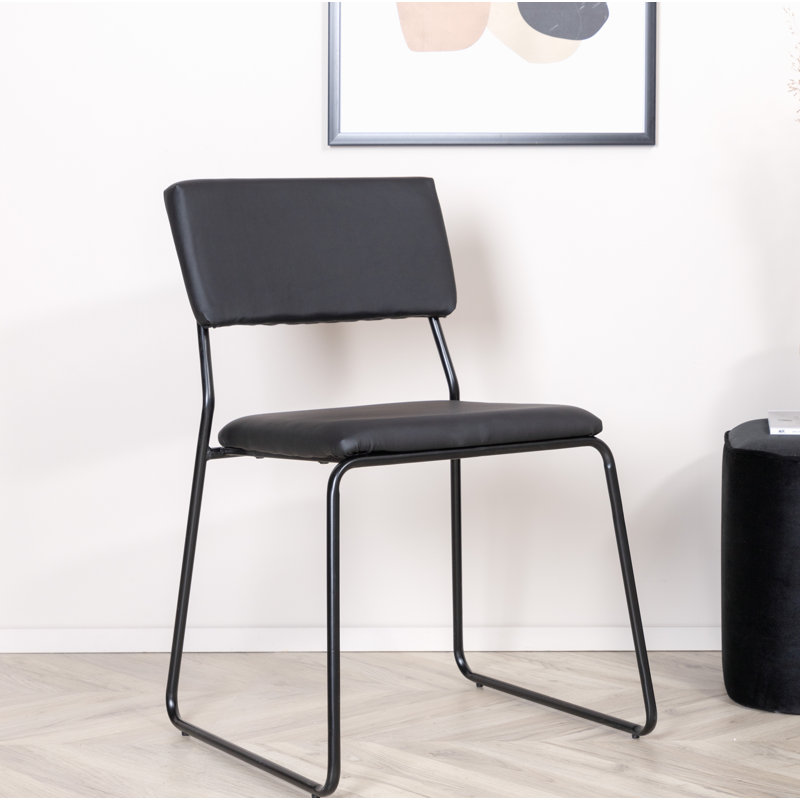 Danyka Upholstered Dining Chair, Black