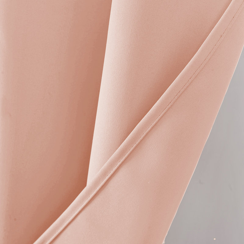 Panneau de rideau occultant 100% Fitnat, L 52 po x L 63 po, Rose