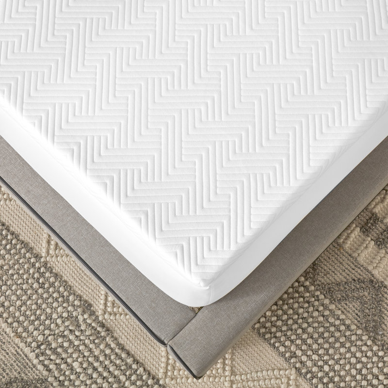Twin XL Gel Memory Foam Mattress Topper with Circular-Knit Cover