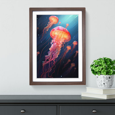 Jellyfish Constructivism - Framed Print