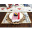 Chemin de table ovale géométrique en mélange de coton Saint-Valentin-827042675