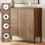 Buffet 31,5 po avec 2 portes, armoire de rangement moderne pour cuisine et salle à manger Union Rustic-99009430