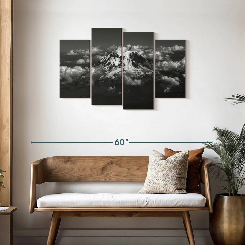 Mont Rainier Alvord, H 27 po x l 43 po