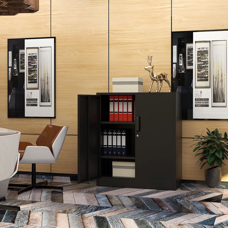 Armoire de rangement l 31,5 po Sonique, Noir