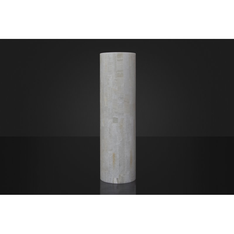 39.3701'' White Ice Column Floor Lamp