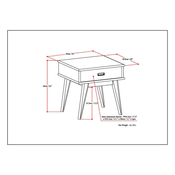 Dimensions du produit
